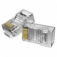 Vention Коннектор RJ45 штекер 8P8C cat.6e, неэкранированный, быстрозажимной,50 шт. для ftp кабеля, арт. IDDR0-50