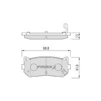 Колодки тормозные FRIXA FPK04R задние