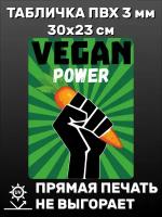 Табличка информационная Vegan 30х23 см