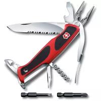 Нож складной Victorinox RangerGrip 174 Handyman, 0.9728.Wc, 130 мм 17 функций, красный/черный