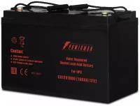 Аккумуляторная батарея POWERMAN Battery CA121000, voltage 12V, capacity 100Ah, max. discharge current 800A, max. Charging current 30A, lead-acid type AGM, type of terminals M2, 329mm x 172mm x 215mm, 27.7 kg