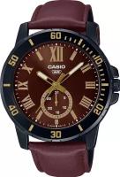 Наручные часы CASIO Collection, черный, коричневый