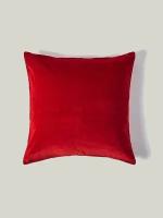 Подушка домок декоративная бархатная (красный)