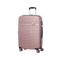 Умный чемодан American Tourister, пластик, полипропилен, увеличение объема, опорные ножки на боковой стенке