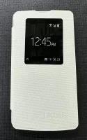 Чехол-книжка Flip Cover для LG L80 Dual,LG D380, белый