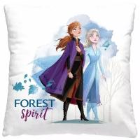 Декоративная подушка Disney "Forest Spirit" 40х40см, съемный чехол-наволочка на молнии