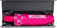 Зонт складной Moschino 8936-OCJ DQM allover Fuxia