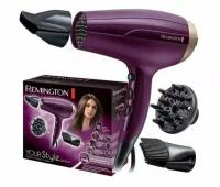 Фен для волос Remington Your Style D5219, 3 температурных / 2 скоростных режима, 2300 Вт, 3 насадки, ионный генератор