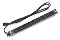 Блок розеток CABEUS PDU-8P-2IEC 8 роз 10А 250V шнур 2м (PDU-8P-2IEC)