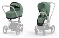 Коляска 2 в 1 Cybex Priam IV Leaf Green/Rosegold 523001513