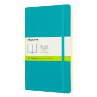 Блокнот Moleskine Classic Soft Large 130x210, 96 листов 1056565QP618B35, голубой, цвет бумаги бежевый