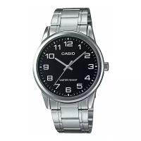 Наручные часы CASIO Collection MTP-V001D-1B, серебряный, черный