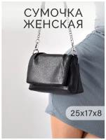 Сумка Rittlekors Gear женская через плечо кросс боди маленькая, цвет чёрный