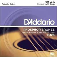 Струны для акустической гитары D'Addario ej26