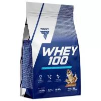 Протеин сывороточный натуральный Whey 100 900 г, печенье, Trec Nutrition, (белковый коктейль для набора мышечной массы, концентрат белка, спортивное питание, protein)