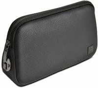 Сумка-органайзер дорожная WiWU Alpha Anti-theft Clutch Bag (25.5x16x6,5 см), водонепроницаема, кожаная - Черная