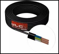 Силовой кабель ВВГ-Пнг(А) 3х1.5 чер 20м ULC ГОСТ