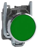 Кнопка зеленая с потайным толкателем (в сборе) 1НО Schneider Electric, XB4BA31