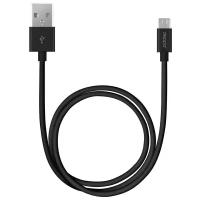 Кабель Deppa USB - microUSB (72205), 2 м, черный