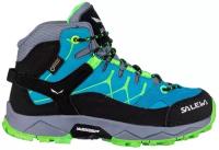 Ботинки Salewa Alp Trainer Mid Gore-Tex Blue Danube/Fluo Green (EU:27)