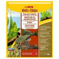 SERA, Корм для сомов-прилипал, основной в чипсах "Wels Chips Nature", 15 г, пакетик, S0513