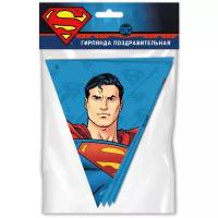 Гирлянда поздравительная ND Play Superman "Персонажи" флажки (286206)