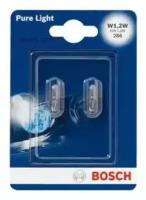 BOSCH 1987301024 Лампа W1,2W 12V 1,2W Pure light (упаковка 2 шт)