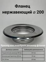 Фланец нержавеющий D 200 мм "Прок"