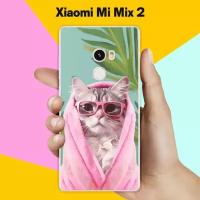 Силиконовый чехол на Xiaomi Mi Mix 2 Кот В Очках / для Сяоми Ми Микс 2