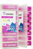 Аккумулятор AA/R6 2800мА. ч NI-MH 8b (уп.8шт) космос KOCR6NIMH2800mAh8B