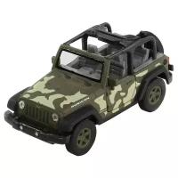 Коллекционная модель военной машины Jeep Wrangler Rubicon, масштаб 1:34-39