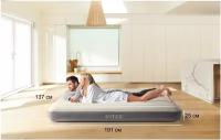 Надувной матрас Intex (Интекс) Deluxe Single-High, без насоса 152х203х25 см