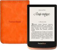 Электронная книга PocketBook 632 Touch HD 3, бронзовый с обложкой Brown