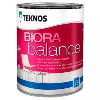 Краска акриловая TEKNOS Biora Balance матовая бесцветный 0.9 л 1.3 кг