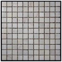Мозаика из мрамора Natural Mosaic IR-25L белый квадрат матовый