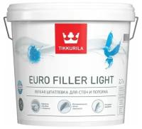 TIKKURILA EURO FILLER LIGHT шпаклевка финишная легкая для стен и потолков (0,9л)