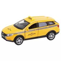 Такси Welly Lada Westa SW Cross такси (43763TI) 1:34, 10 см, желтый