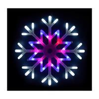 Светильник Uniel Snowflake ULD-H4040-048/DTA, 40 см, разноцветный/прозрачный провод