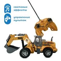 Экскаватор Sino Toys Машинка SINO TOYS Экскаватор 1:30 на радиоуправлении 1:30, желтый