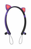 Беспроводные наушники кошачьи ушки CAT EAR ZW-29 / фиолетовые