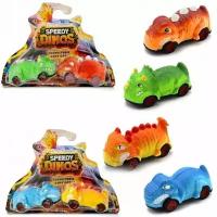 Набор игровой Speedy Dinos Скоростные динозавры с 2 фрикционными машинками