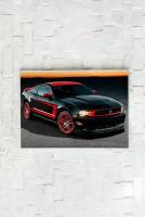 Плакат Ford Mustang/Машина/ Плакат на стену 21х30 см / Постер формата А4