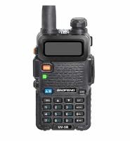 Рация BAOFENG UV-5R 8W (3режима мощности) цельное СЗУ наушники чёрный