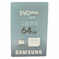 Карта памяти Samsung EVO Plus MicroSDXC 64GB с адаптором