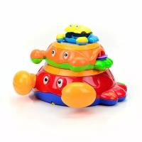 Музыкальная детская игрушка со светом Mioshi Baby "Крабики", 20 см