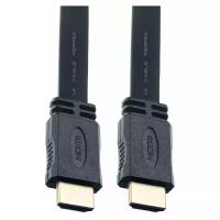 Кабель PERFEO HDMI A вилка - HDMI A вилка, плоский, ver.1.4, длина 1 м. (H1301)