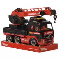 Автокран Mammoet Toys с поворотной платформой 203-03 Volvo (57099), 72 см, черный/красный