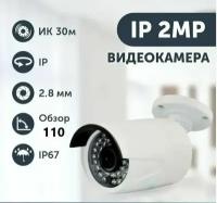 Уличная IP-видеокамера c ИК-подсветкой 30 метров 2Мп Divisat DVI-S125 LV / Ночной режим / Детектор движения (без POE)