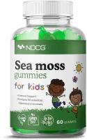 Ирландский мох NDCG витаминно-минеральный комплекс для детей, Sea moss for kids, со вкусом яблока, 60 жевательных конфет