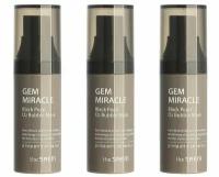 The Saem Маска для лица кислородная с экстрактом жемчуга Gem Miracle Black Pearl O2 Bubble Mask, 10гр, 3 шт